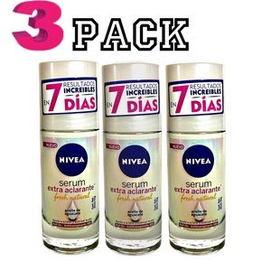 3 NIVEA Extra lightening Serum, whitening deodorant, Roll-on, 40 ml. each